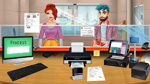 Virtual Cashier & Bank Manager: City Job Simulator Screenshot 0