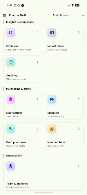 Pharma Shelf Screenshot 1