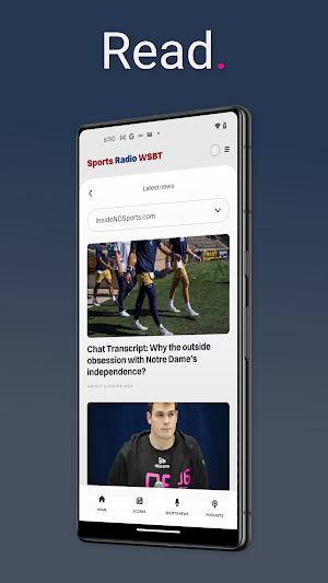 Sports Radio WSBT Screenshot 1
