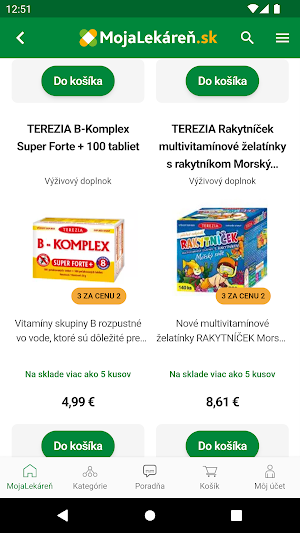 MojaLekáreň.sk Screenshot 1