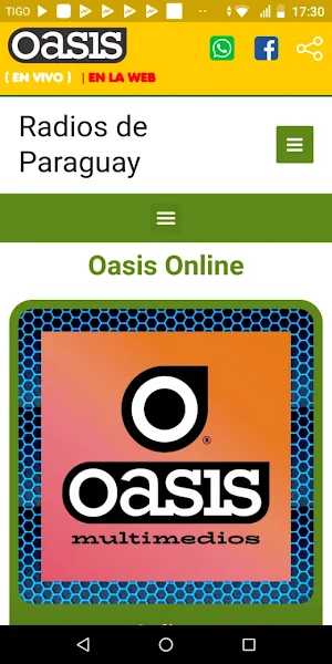 Radio Oasis Online Screenshot 1