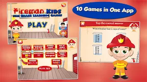 Fireman Kids 3rd Grade Games Screenshot 0