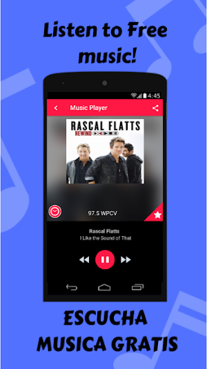97.5 WPCV 97.5 Country Radio Screenshot 0