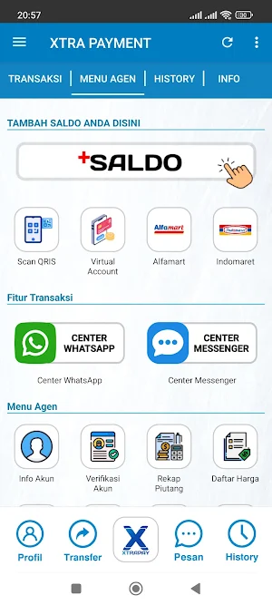 XTRA Payment Screenshot 3