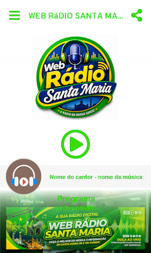 Web Rádio Santa Maria Screenshot 0
