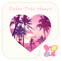 Beach Theme-Palm Tree Heart-
