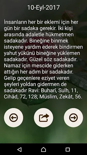 365 Gün Hadis ile Günün Hadisi Screenshot 0