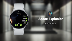 Space Explosion - watch face Screenshot 0