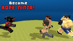 Dead Rope Ninja: Blocky City Screenshot 0