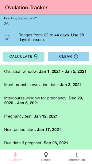 Ovulation & Period Tracker: Fertility Calendar Screenshot 1