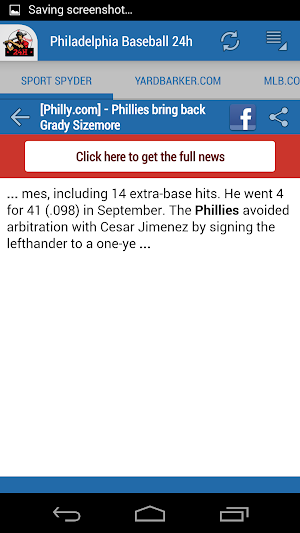 Philadelphia Baseball 24h Screenshot 2