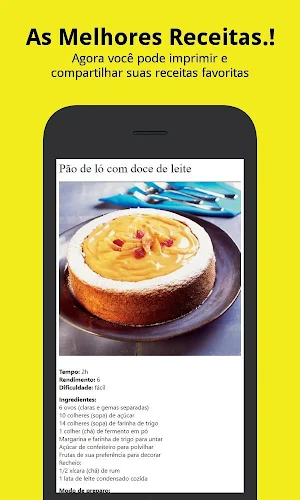 Receitas de Pão de ló profissional Fácil Screenshot 1