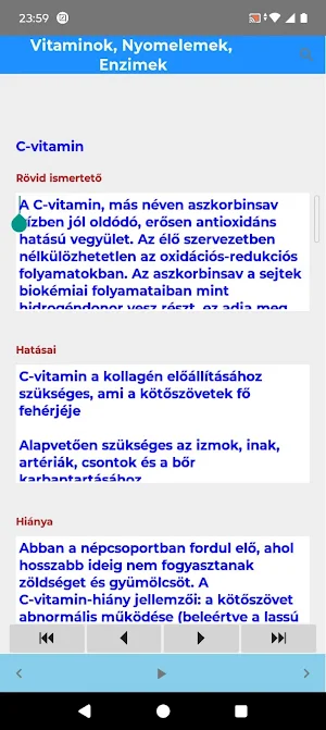 Vitaminok, nyomelemek, enzimek Screenshot 2