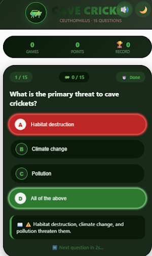 Cave Lucky Hills Cricket Quiz Screenshot 2