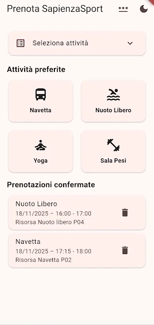 Prenota SapienzaSport Screenshot 0