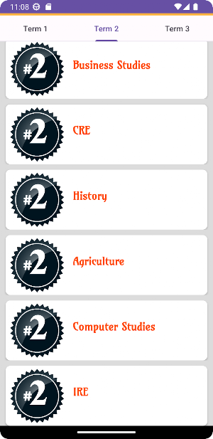 Form 2 Revision Exams Screenshot 2