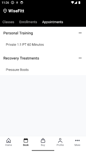 WiseFitt Screenshot 1