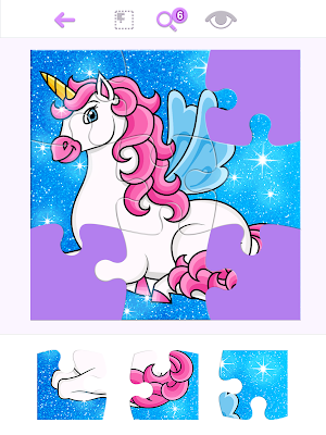 Unicorn Glitter Jigsaw Puzzles Screenshot 2