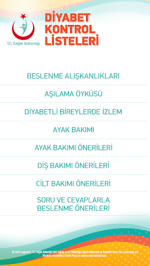 Diyabet Kontrol Listeleri Screenshot 2