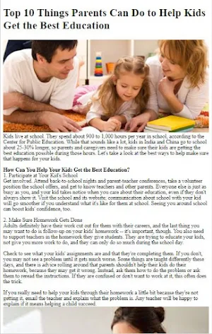 Child Education Guide Screenshot 1