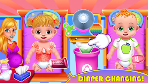 Mom Birth Twins Baby Simulator Screenshot 1