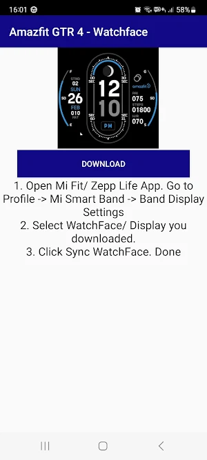 Amazfit GTR 4 WFace Screenshot 1