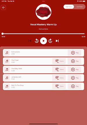 Vocal Mastery Warm-Ups Screenshot 1
