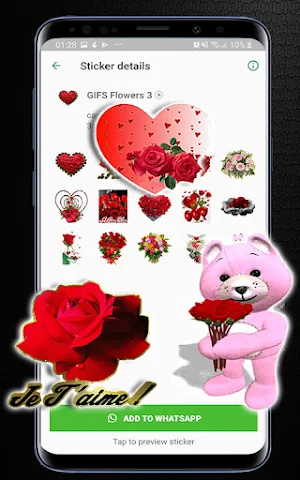 Animated Flowers For Whatsapp Screenshot 0