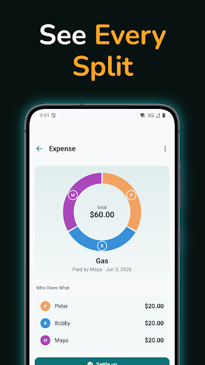 PiePlot: Split Bills & Rent Screenshot 0