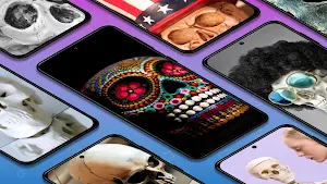 Skull wallpapers 4k background Screenshot 0