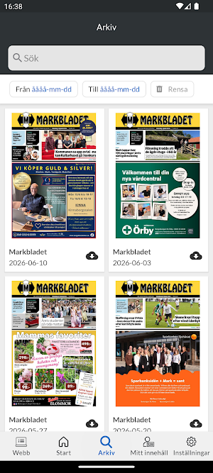Markbladet Screenshot 1