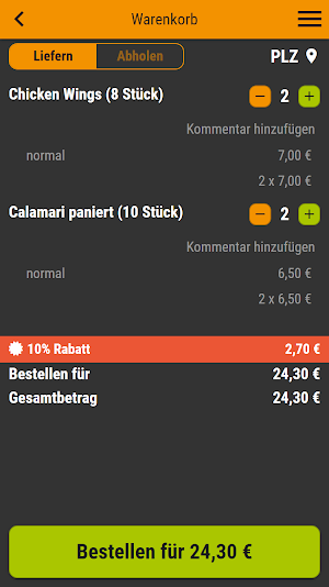Pizza King Würzburg Screenshot 1