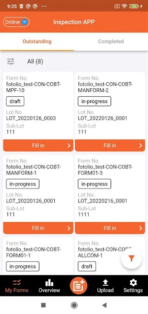 Nexplore Inspection App Screenshot 1
