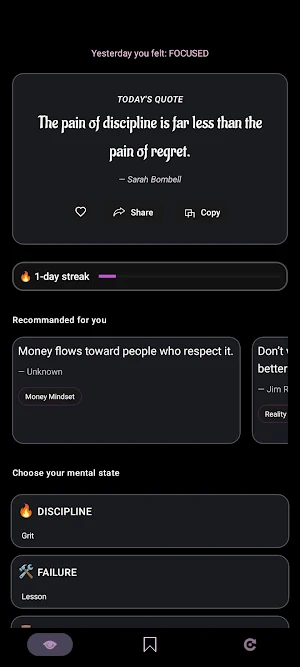 Mauve Up - Your Quotes Screenshot 1