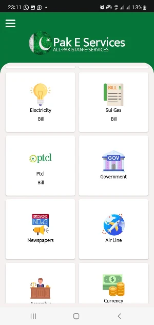PAKISTAN Online E-Services Screenshot 2