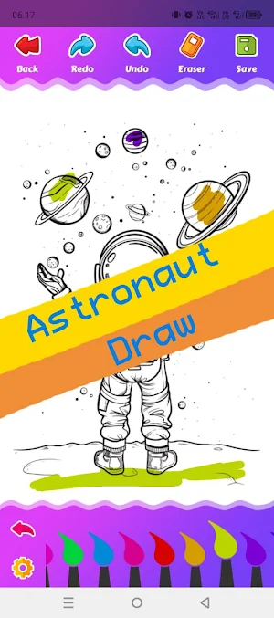 Astronaut Draw Screenshot 0