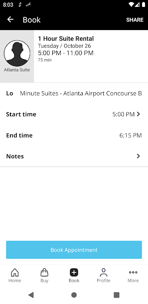 Minute Suites Screenshot 2