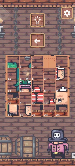Sliding Puzzle: Pirate Edition Screenshot 0