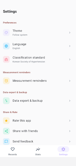 BP Diary - Blood Pressure Log Screenshot 2