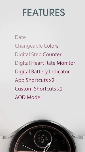 Bronze Analog Watch Face Screenshot 3