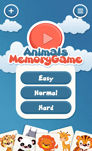 Animals memory game for kids Screenshot 0