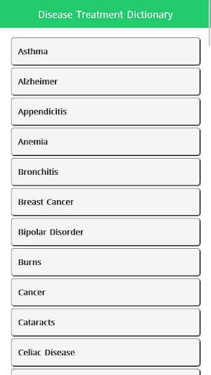 Disease Treatment Dictionary Screenshot 0