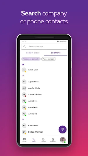 Proximus Webphone Screenshot 3