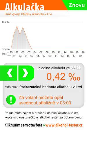 Alkulačka (alkohol kalkulačka) Screenshot 2