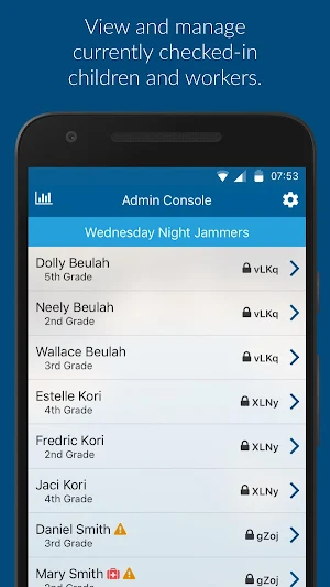 KidCheck Admin Console Screenshot 0