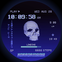 Rotating Skull Watch Face