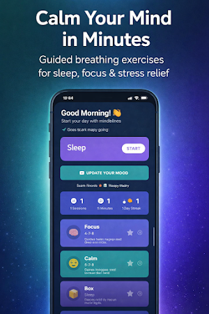 Breath Calm: Focus Relax Sleep Screenshot 0