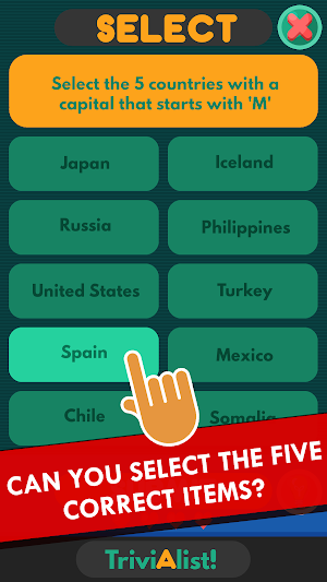 Trivialist —  Offline Trivia Quiz Game Screenshot 1