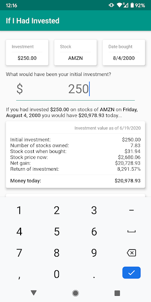 Investment Calculator Screenshot 1