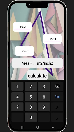 Heron's Formula Triangle Calc. Screenshot 3